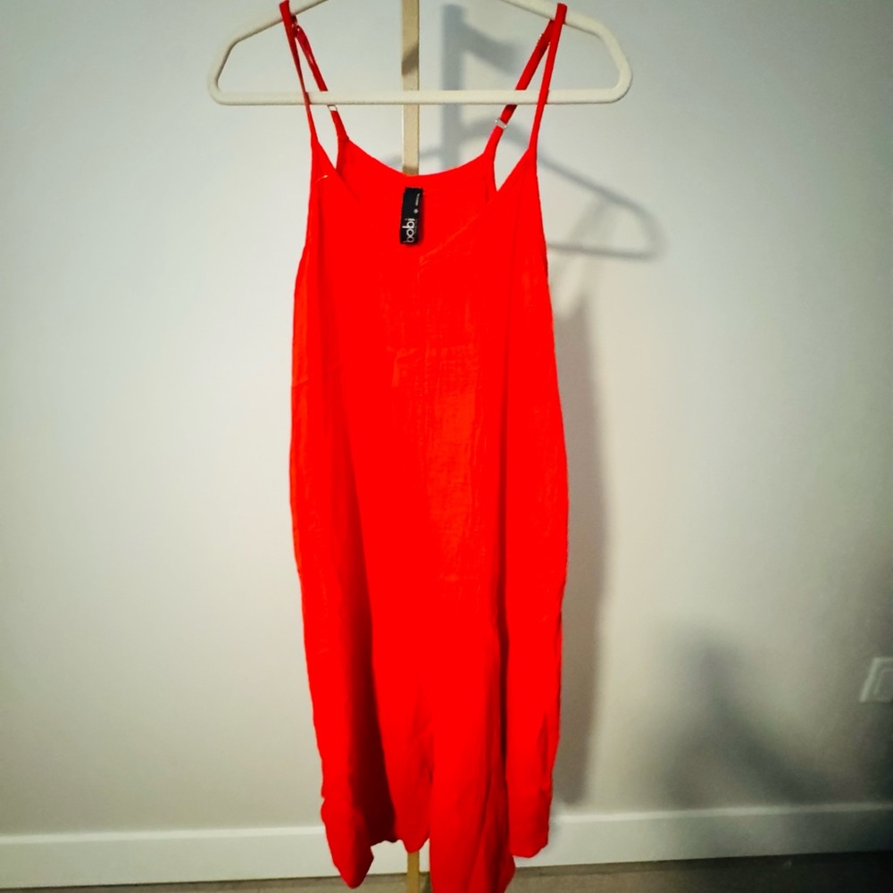 bobi Scarlet Spaghetti Strap Dress - Picture 3 of 3